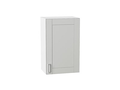 Шкаф верхний с 1-ой дверцей Лофт Белый, Grey Silk, 720, 450 В*Ш*Г 716*450*320, фасад МДФ  Grey Silk, корпус  Белый ms2510VVT_69575