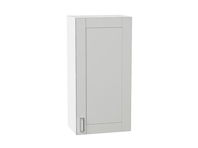 Шкаф верхний с 1-ой дверцей Лофт Белый, Grey Silk, 920, 450 В*Ш*Г 920*450*320, фасад МДФ  Grey Silk, корпус  Белый ms2510VVT_69581