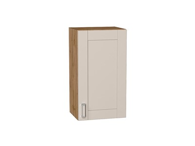 Шкаф верхний с 1-ой дверцей Лофт Дуб Вотан, Cream Silk, 720, 400 В*Ш*Г 716*400*320, фасад МДФ  Cream Silk, корпус  Дуб Вотан ms2510VVT_71452