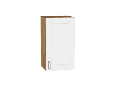 Шкаф верхний с 1-ой дверцей Лофт Дуб Вотан, White Silk, 720, 400 В*Ш*Г 716*400*320, фасад МДФ  White Silk, корпус  Дуб Вотан ms2510VVT_63161