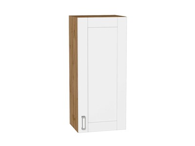 Шкаф верхний с 1-ой дверцей Лофт Дуб Вотан, White Silk, 920, 400 В*Ш*Г 920*400*320, фасад МДФ  White Silk, корпус  Дуб Вотан ms2510VVT_63166