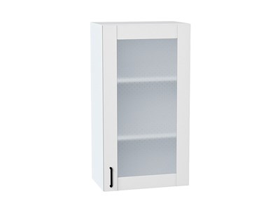 Шкаф верхний с 1-ой остекленной дверцей Лофт Белый, Super White, 920, 500 В*Ш*Г 920*500*320, фасад МДФ/Стекло  Super White, корпус  Белый ms2510VVT_55206