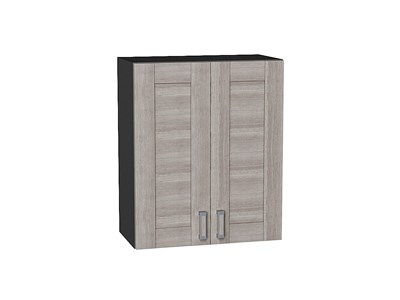 Шкаф верхний с 2-мя дверцами Лофт Graphite, Cappuccino Veralinga, 720, 600 В*Ш*Г 716*600*320, фасад МДФ  Cappuccino Veralinga, корпус  Graphite ms2510VVT_35965