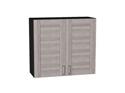 Шкаф верхний с 2-мя дверцами Лофт Graphite, Cappuccino Veralinga, 720, 800 В*Ш*Г 716*800*320, фасад МДФ  Cappuccino Veralinga, корпус  Graphite ms2510VVT_35972