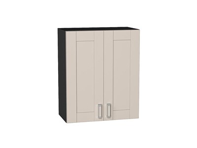 Шкаф верхний с 2-мя дверцами Лофт Graphite, Cream Silk, 720, 600 В*Ш*Г 716*600*320, фасад МДФ  Cream Silk, корпус  Graphite ms2510VVT_71466