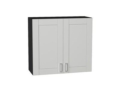 Шкаф верхний с 2-мя дверцами Лофт Graphite, Grey Silk, 720, 800 В*Ш*Г 716*800*320, фасад МДФ  Grey Silk, корпус  Graphite ms2510VVT_69635