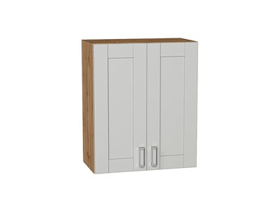 Шкаф верхний с 2-мя дверцами Лофт Дуб Вотан, Grey Silk, 720, 600 В*Ш*Г 716*600*320, фасад МДФ  Grey Silk, корпус  Дуб Вотан ms2510VVT_69630