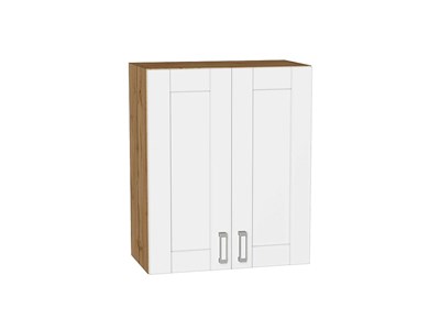 Шкаф верхний с 2-мя дверцами Лофт Дуб Вотан, White Silk, 720, 600 В*Ш*Г 716*600*320, фасад МДФ  White Silk, корпус  Дуб Вотан ms2510VVT_63217