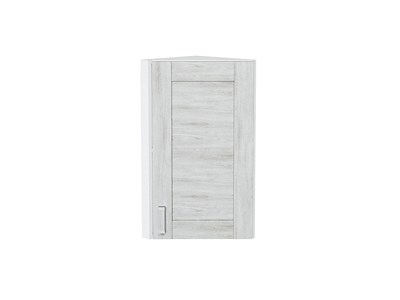 Шкаф верхний торцевой Лофт Белый, Nordic Oak, 720 В*Ш*Г 716*300*306, фасад МДФ  Nordic Oak, корпус  Белый ms2510VVT_48901