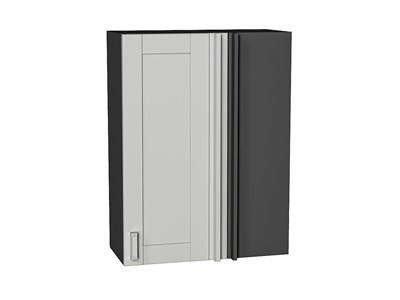 Шкаф верхний прямой угловой Лофт Graphite, Grey Silk, 920 В*Ш*Г 920*700*345, фасад МДФ  Grey Silk, корпус  Graphite ms2510VVT_69571