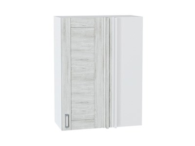 Шкаф верхний прямой угловой Лофт Белый, Nordic Oak, 920 В*Ш*Г 920*700*345, фасад МДФ  Nordic Oak, корпус  Белый ms2510VVT_60311