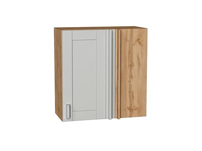 Шкаф верхний прямой угловой Лофт Дуб Вотан, Grey Silk, 720 В*Ш*Г 716*700*345, фасад МДФ  Grey Silk, корпус  Дуб Вотан ms2510VVT_69568