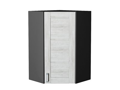 Шкаф верхний угловой Лофт Graphite, Nordic Oak, 920 В*Ш*Г 920*600*600, фасад МДФ  Nordic Oak, корпус  Graphite ms2510VVT_40552