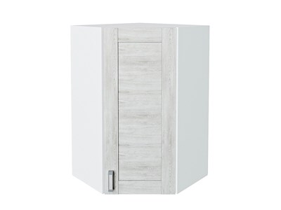 Шкаф верхний угловой Лофт Белый, Nordic Oak, 920 В*Ш*Г 920*600*600, фасад МДФ  Nordic Oak, корпус  Белый ms2510VVT_40551