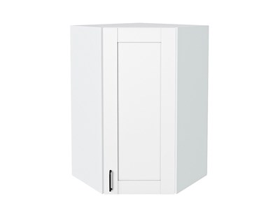 Шкаф верхний угловой Лофт Белый, Super White, 920 В*Ш*Г 920*600*600, фасад МДФ  Super White, корпус  Белый ms2510VVT_55267