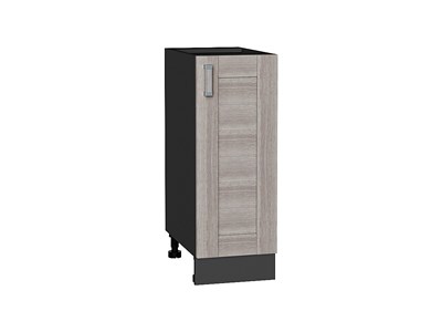 Шкаф нижний с 1-ой дверцей Лофт Graphite, Cappuccino Veralinga, 300 В*Ш*Г 816*300*480, фасад МДФ  Cappuccino Veralinga, корпус  Graphite ms2510VVT_36028