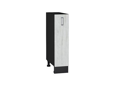 Шкаф нижний с 1-ой дверцей Лофт Graphite, Nordic Oak, 200 В*Ш*Г 816*200*480, фасад МДФ  Nordic Oak, корпус  Graphite ms2510VVT_66362