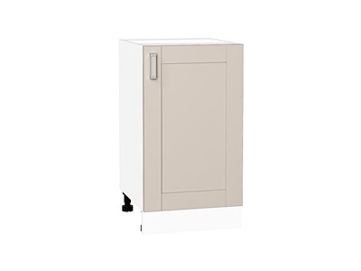 Шкаф нижний с 1-ой дверцей Лофт Белый, Cream Silk, 450 В*Ш*Г 816*450*480, фасад МДФ  Cream Silk, корпус  Белый ms2510VVT_71555