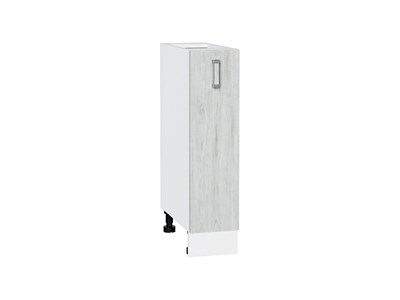 Шкаф нижний с 1-ой дверцей Лофт Белый, Nordic Oak, 200 В*Ш*Г 816*200*480, фасад МДФ  Nordic Oak, корпус  Белый ms2510VVT_66361