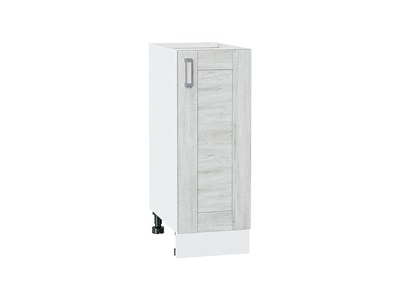 Шкаф нижний с 1-ой дверцей Лофт Белый, Nordic Oak, 300 В*Ш*Г 816*300*480, фасад МДФ  Nordic Oak, корпус  Белый ms2510VVT_36029