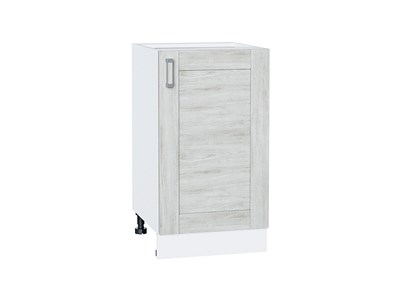 Шкаф нижний с 1-ой дверцей Лофт Белый, Nordic Oak, 450 В*Ш*Г 816*450*480, фасад МДФ  Nordic Oak, корпус  Белый ms2510VVT_39683