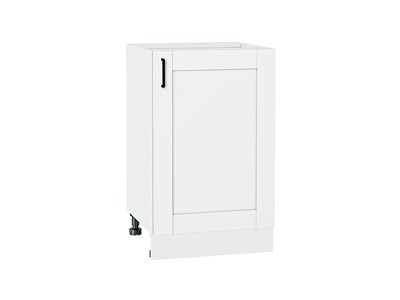 Шкаф нижний с 1-ой дверцей Лофт Белый, Super White, 500 В*Ш*Г 816*500*480, фасад МДФ  Super White, корпус  Белый ms2510VVT_55309