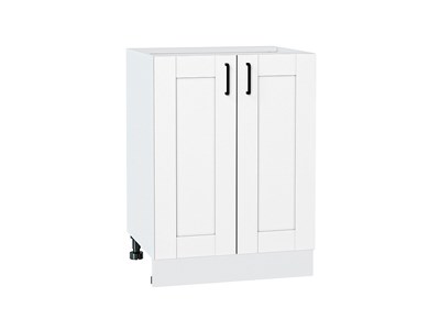 Шкаф нижний с 2-мя дверцами Лофт Белый, Super White, 600 В*Ш*Г 816*600*480, фасад МДФ  Super White, корпус  Белый ms2510VVT_55432