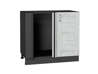 Шкаф нижний угловой Лофт Graphite, Nordic Oak В*Ш*Г 816*890*480, фасад МДФ  Nordic Oak, корпус  Graphite ms2510VVT_39545