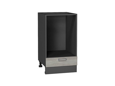 Шкаф нижний под духовку Лофт Graphite, Cappuccino Veralinga, 450 В*Ш*Г 816*450*476, фасад МДФ  Cappuccino Veralinga, корпус  Graphite ms2510VVT_67132