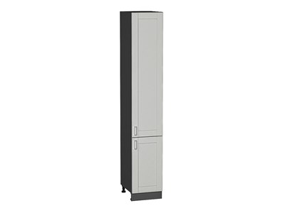 Шкаф пенал с 2-мя дверцами Лофт Graphite, Grey Silk, 2340, 400 В*Ш*Г 2336*400*576, фасад МДФ  Grey Silk, корпус  Graphite ms2510VVT_69756