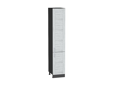 Шкаф пенал с 2-мя дверцами Лофт Graphite, Nordic Oak, 2140, 400 В*Ш*Г 2132*400*576, фасад МДФ  Nordic Oak, корпус  Graphite ms2510VVT_36142