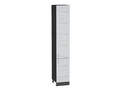 Шкаф пенал с 2-мя дверцами Лофт Graphite, Nordic Oak, 2340, 400 В*Ш*Г 2336*400*576, фасад МДФ  Nordic Oak, корпус  Graphite ms2510VVT_42361