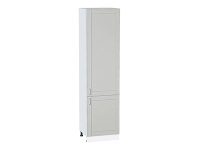 Шкаф пенал с 2-мя дверцами Лофт Белый, Grey Silk, 2340, 600 В*Ш*Г 2336*600*576, фасад МДФ  Grey Silk, корпус  Белый ms2510VVT_69749