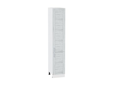 Шкаф пенал с 2-мя дверцами Лофт Белый, Nordic Oak, 2140, 400 В*Ш*Г 2132*400*576, фасад МДФ  Nordic Oak, корпус  Белый ms2510VVT_36141