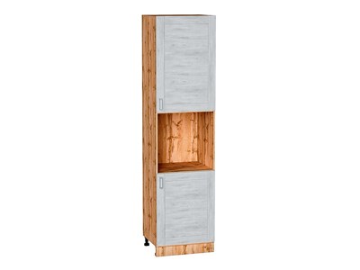 Шкаф пенал с 2-мя дверцами под технику Лофт Дуб Вотан, Nordic Oak, 2340 В*Ш*Г 2336*600*576, фасад МДФ  Nordic Oak, корпус  Дуб Вотан ms2510VVT_63423
