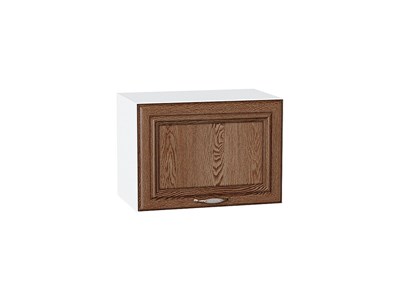 Шкаф верхний горизонтальный Шале Белый, Brown Dreamline, 500 В*Ш*Г 358*500*320, фасад МДФ  Brown Dreamline, корпус  Белый ms2510VVT_53733