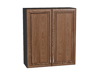 Шкаф верхний с 2-мя дверцами Шале Graphite, Brown Dreamline, 920, 800 В*Ш*Г 920*800*302, фасад   Brown Dreamline, корпус  Graphite ms2510VVT_53826