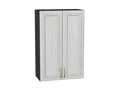 Шкаф верхний с 2-мя дверцами Шале Graphite, White Dreamline, 920, 600 В*Ш*Г 920*600*320, фасад МДФ  White Dreamline, корпус  Graphite ms2510VVT_53817