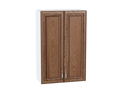 Шкаф верхний с 2-мя дверцами Шале Белый, Brown Dreamline, 920, 600 В*Ш*Г 920*600*320, фасад МДФ  Brown Dreamline, корпус  Белый ms2510VVT_53821