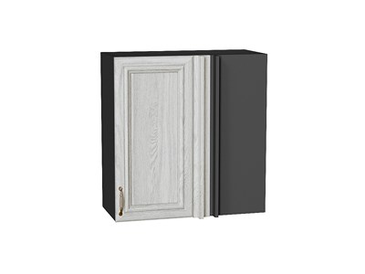Шкаф верхний прямой угловой Шале Graphite, White Dreamline, 720, 700 В*Ш*Г 716*700*345, фасад МДФ  White Dreamline, корпус  Graphite ms2510VVT_60344