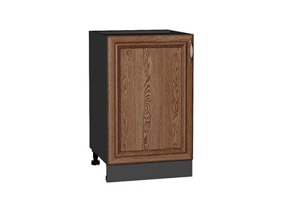 Шкаф нижний с 1-ой дверцей Шале Graphite, Brown Dreamline, 500 В*Ш*Г 816*500*480, фасад МДФ  Brown Dreamline, корпус  Graphite ms2510VVT_53965
