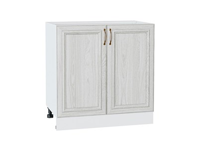 Шкаф нижний с 2-мя дверцами Шале Белый, White Dreamline, 800 В*Ш*Г 816*800*480, фасад МДФ  White Dreamline, корпус  Белый ms2510VVT_53976