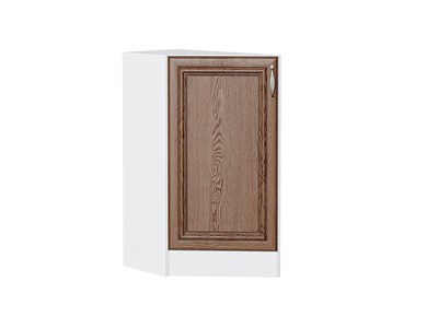 Шкаф нижний торцевой Шале Белый, Brown Dreamline В*Ш*Г 816*296*554, фасад МДФ  Brown Dreamline, корпус  Белый ms2510VVT_54005