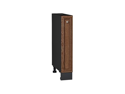 Шкаф нижний бутылочница Шале Graphite, Brown Dreamline, 150 В*Ш*Г 816*150*480, фасад МДФ  Brown Dreamline, корпус  Graphite ms2510VVT_53873