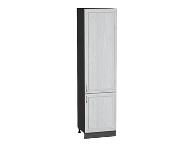 Шкаф пенал с 2-мя дверцами Шале Graphite, White Dreamline, 2340, 600 В*Ш*Г 2336*600*576, фасад МДФ  White Dreamline, корпус  Graphite ms2510VVT_54034