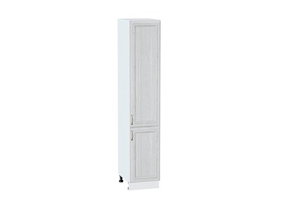 Шкаф пенал с 2-мя дверцами Шале Белый, White Dreamline, 2140, 400 В*Ш*Г 2132*400*576, фасад МДФ  White Dreamline, корпус  Белый ms2510VVT_54027