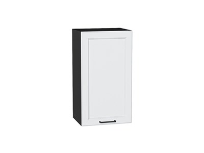 Шкаф верхний с 1-ой дверцей Барселона Graphite, Белый, 720, 400 В*Ш*Г 716*400*324, фасад МДФ  Белый, корпус  Graphite ms2510VVT_52998