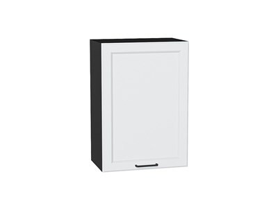 Шкаф верхний с 1-ой дверцей Барселона Graphite, Белый, 720, 500 В*Ш*Г 716*500*324, фасад МДФ  Белый, корпус  Graphite ms2510VVT_53000