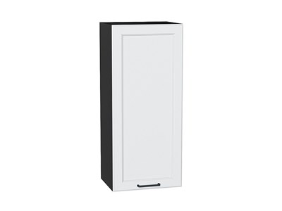 Шкаф верхний с 1-ой дверцей Барселона Graphite, Белый, 920, 400 В*Ш*Г 920*400*324, фасад МДФ  Белый, корпус  Graphite ms2510VVT_53003