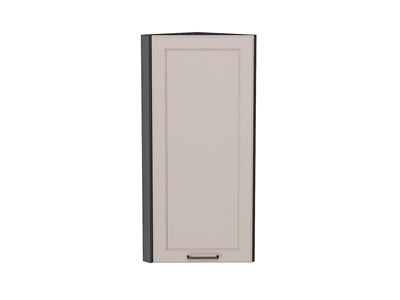 Шкаф верхний торцевой Барселона Graphite, Кашемир, 920 В*Ш*Г 920*300*310, фасад МДФ  Кашемир, корпус  Graphite ms2510VVT_53187